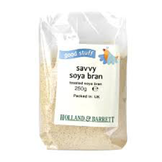 A packet of soya bran