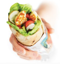 Leon Grilled Haloumi Wrap